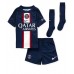 Cheap Paris Saint-Germain Marco Verratti #6 Home Football Kit Children 2022-23 Short Sleeve (+ pants)